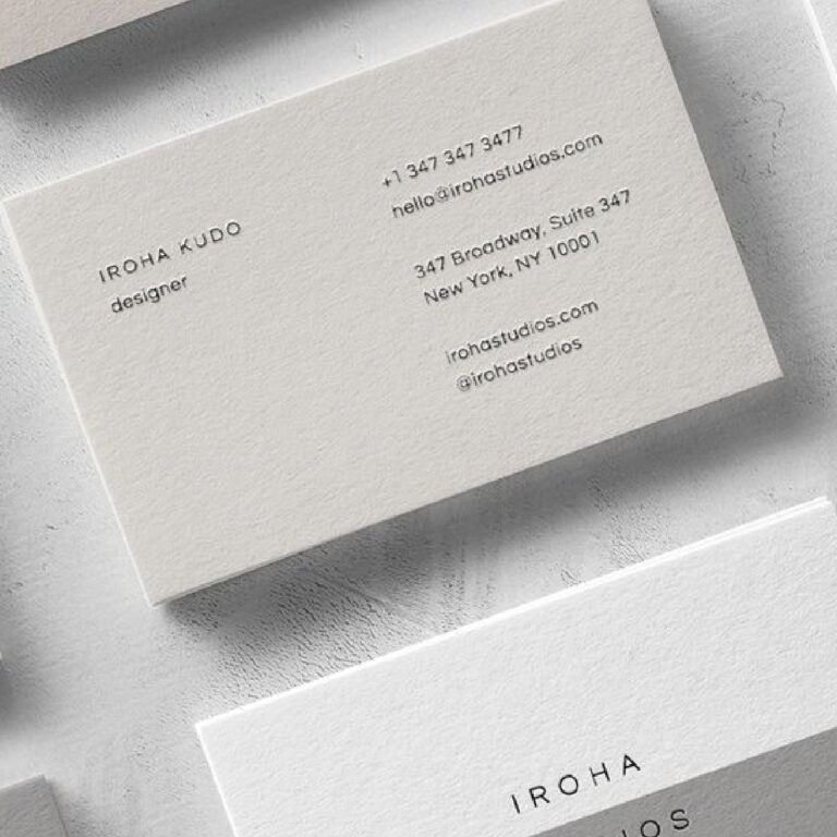Premium Textured Visiting Card